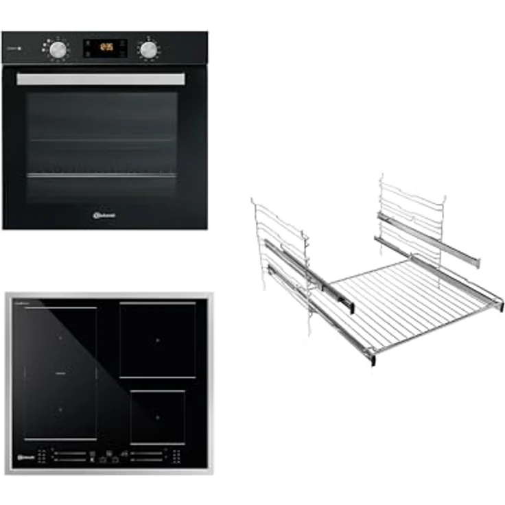 Bauknecht BAKO BLACK STEAM PROTECT/Einbau Backofen-Kochfeld Kombination/Backofen (60 cm)/EEK A+/Pyrolyse/Multi-Level-Kochen/Gentle Steam/Glaskeramik-Kochfeld (60 cm)/Clean Protect/1 FlexiDuo/MyMenu – Bild 1