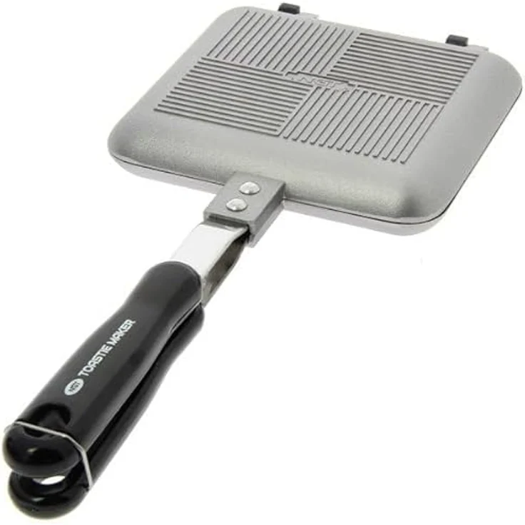 XXL Toastie Maker Sandwich Toaster für Gaskocher Sandwichmaker Camping Pfanne Rührei – Bild 4