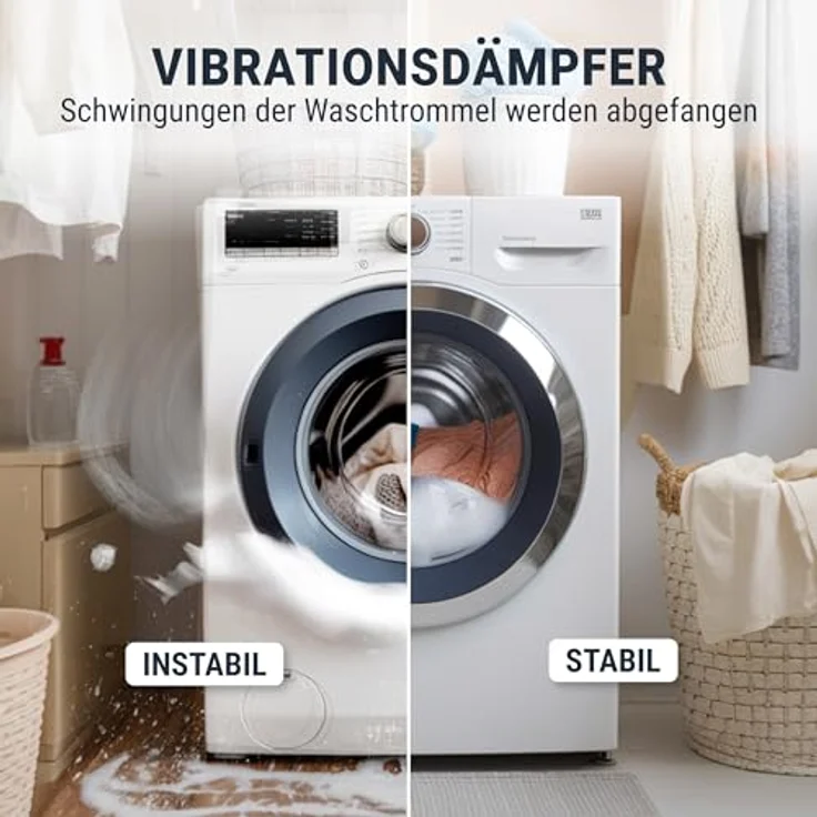 ersatzteilshop basics 3 Stück SUSPA Stoßdämpfer 7381924 kompatibel mit Miele Waschmaschine, 8mm Bohrung, 120N/75N, Vibrationsdämpfer für Waschmaschinen – Bild 5
