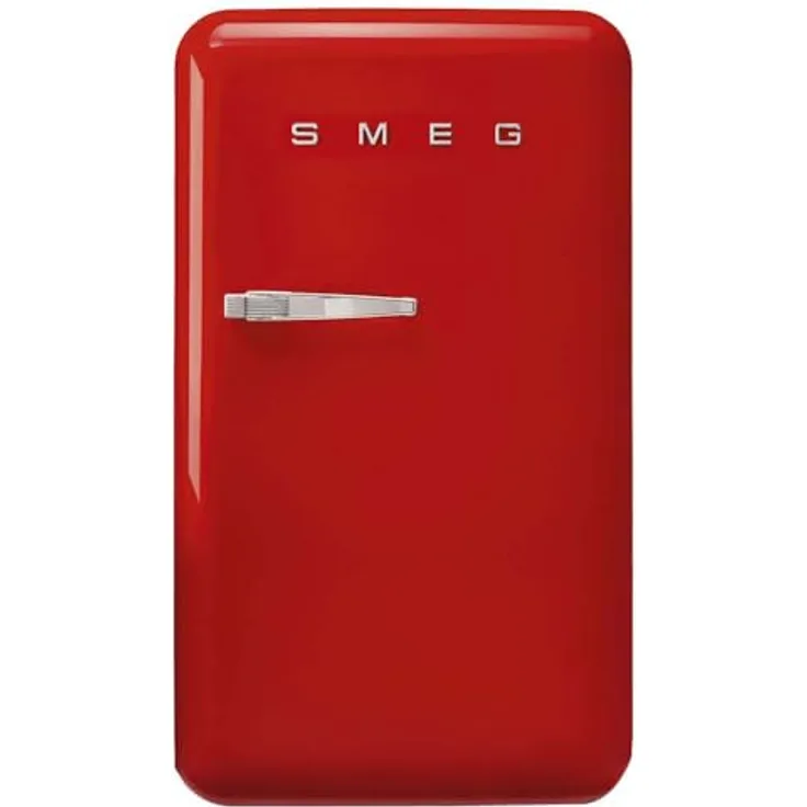 SMEG FAB10RRD6, Stand-Kühlschrank 50s Style, Rot, 122 l Gesamtinhalt, Rechtsanschlag