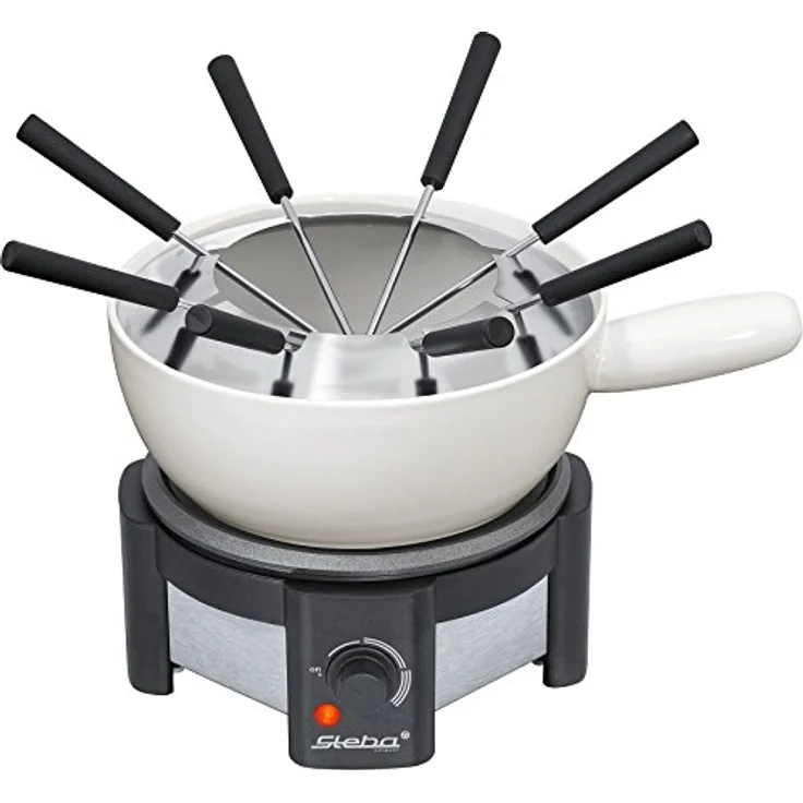 Steba FO 1.2 Fondue - 1500 W-Keramiktopf mit 8 Gabeln - Preisvergleich – Bild 2