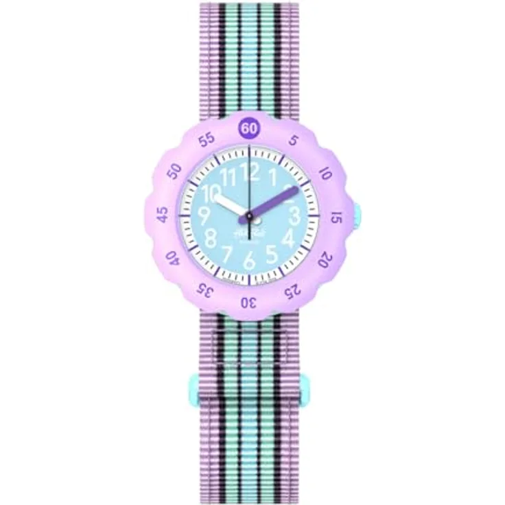 FLIK FLAK Schleife in Pastellfarben - ZFPSP071, dunkelviolett, Armbanduhr