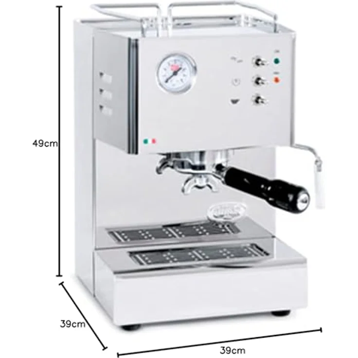 Quick Mill Orione Espressomaschine Edelstahl poliert, Einkreiser mit Thermoblock und hochwertigem Design – Bild 5