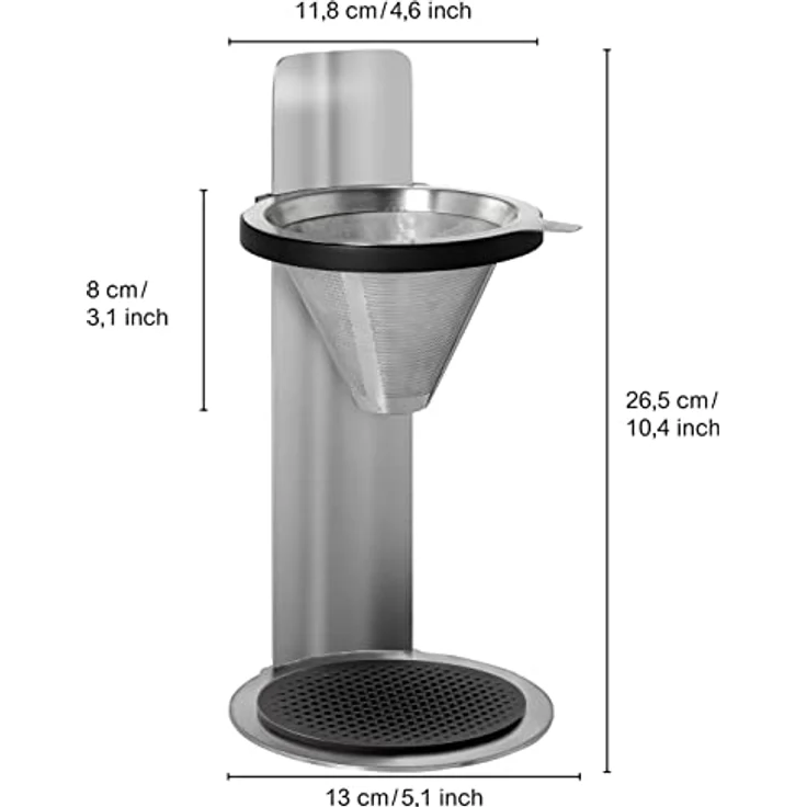 AdHoc 110210 Coffee Maker INADHOC-MC20, Inoxidable, edelstahl – Bild 3