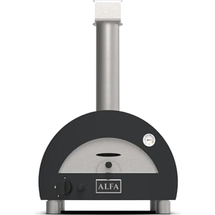 Alfa Forni Tragbarer Gas Pizzaofen MODERNO PORTABLE Schiefer Grau mit Heat Genius-Technologie, Made in Italy – Bild 3
