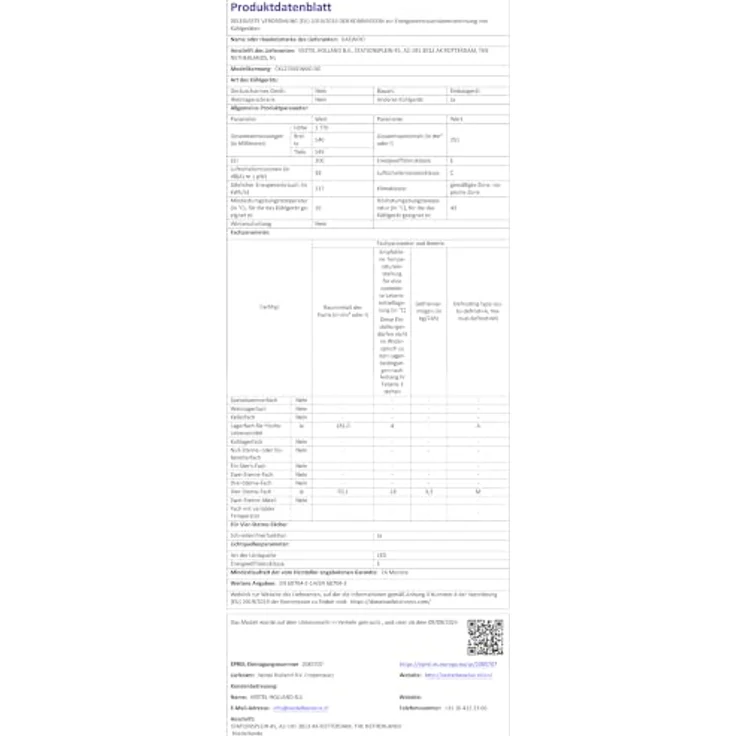 Daewoo CKL2764EIMA0-DE, Einbau-Kühl-Gefrierkombination mit 251 Liter, 178 cm Nische, LED-Innenbeleuchtung, Opti-Crisp Zone – Bild 6
