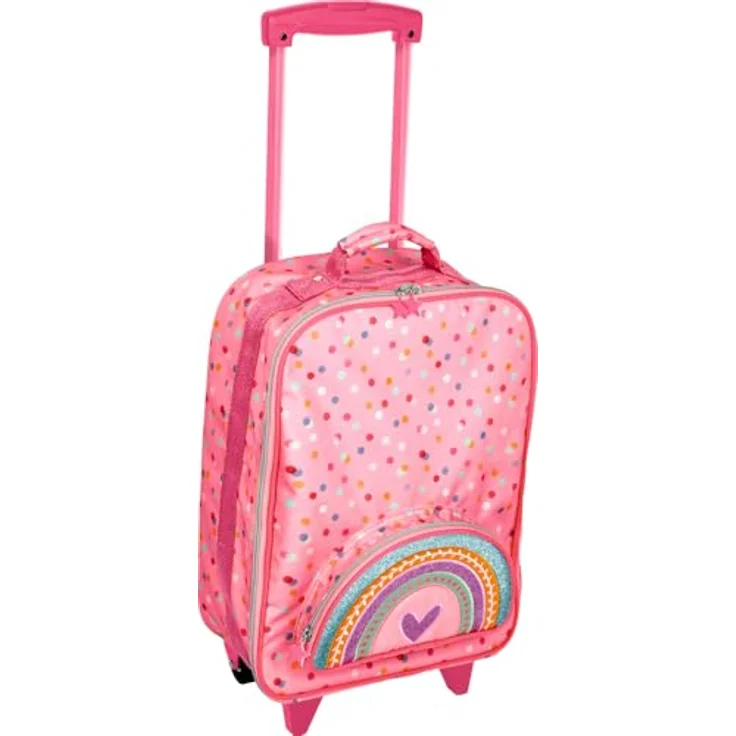 COPPENRATH DIE SPIEGELBURG Trolley Kindertrolley Prinzessin Lillifee, 31 x 46 x 17 cm, Regenbogen-Motiv, recycelter Polyester – Bild 1