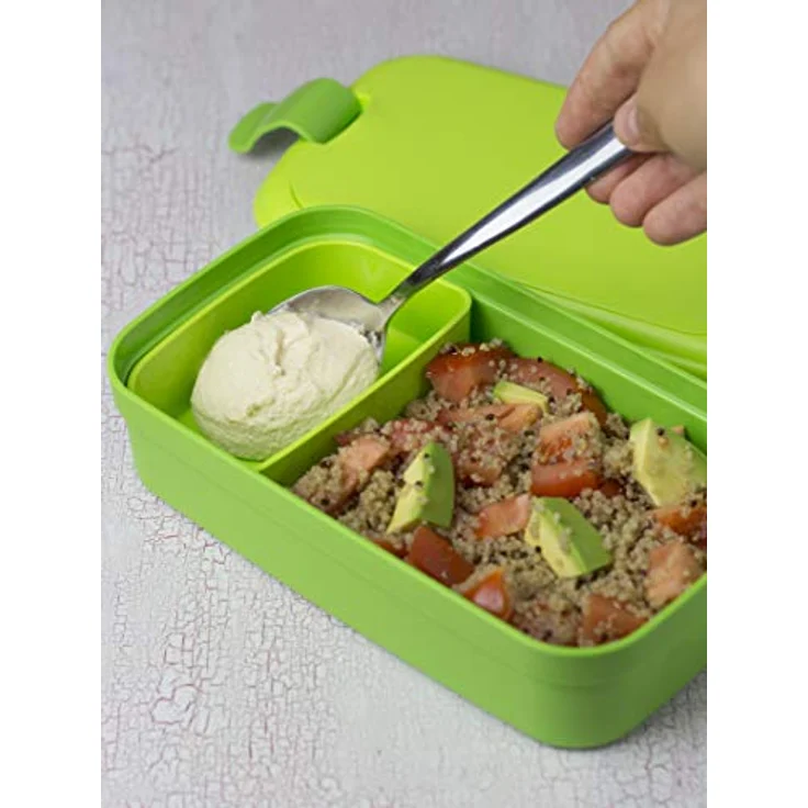 CURVER Besteck Lunchbox, Plastik, grün, 23.5 x 13.5 x 6.3 cm – Bild 6