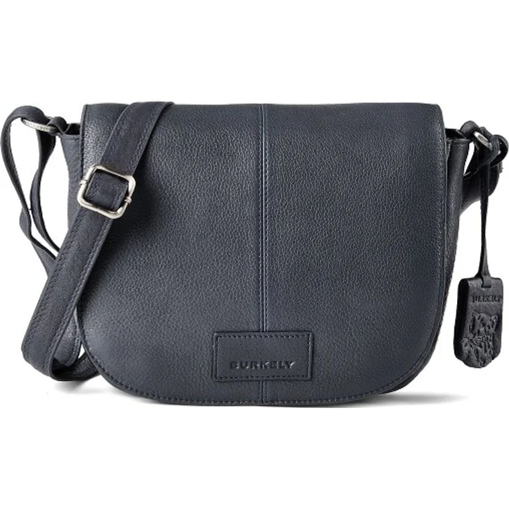Burkely Soft Skylar Umhängetasche, 100% Leder, 21 cm, blau