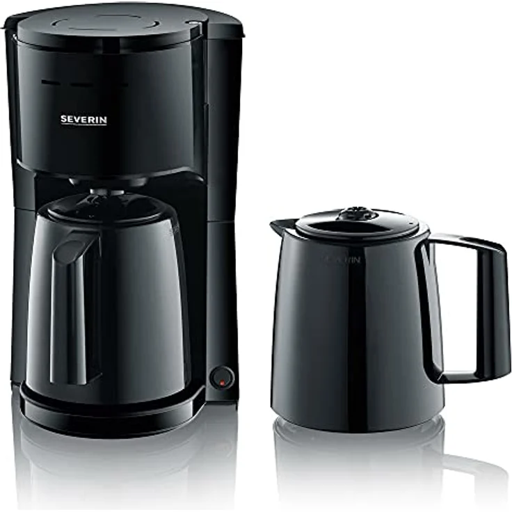 Severin KA 9252 Thermo-Kaffeeautomat mit 2 Kannen, Warmhaltefunktion, schwarz – Bild 2