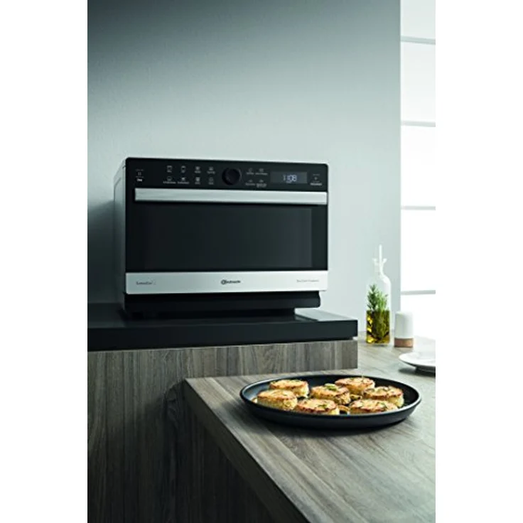 Bauknecht Supreme Chef MW 3391 SX 5in1-Multifunktionsmikrowelle -1000 W-33 L Garraum-Heißluft 1700 W-XXL Grill 1200 W-DualCrisp & CrispFry -AutoClean-Dampfgaren-Schmelz- und Schnellauftau-Funktion – Bild 6