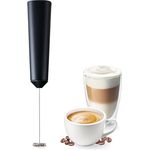 Tchibo Hand-Milchaufschäumer akkubetrieben, Spülmaschinengeeigneter Edelstahlquirl, inkl. USB-Ladekabel, für Latte Macchiato, Cappuccino und Kakao, Schwarz