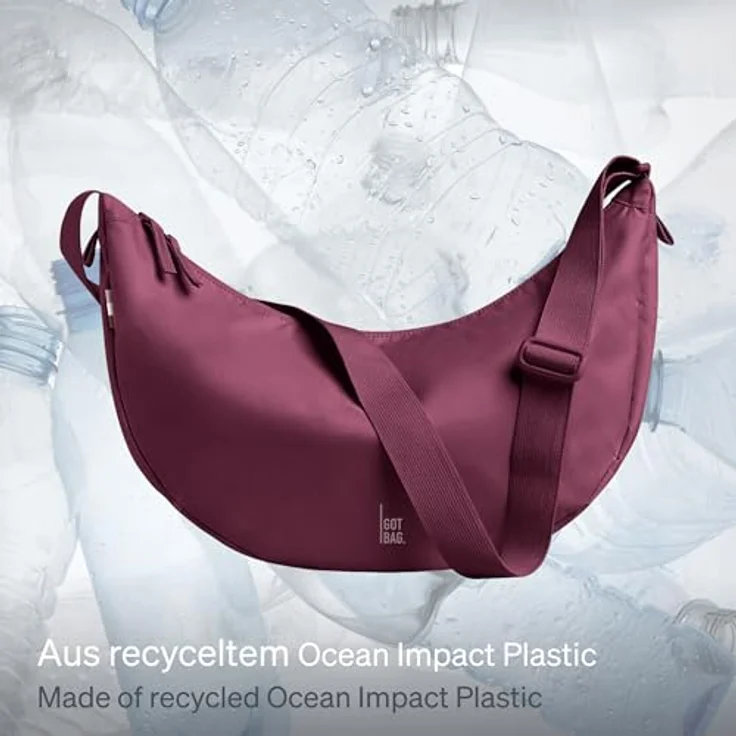 GOT BAG MOON BAG Large Kraken, Unisex Umhängetasche aus robustem rPET-Material, wasserabweisend, Rot – Bild 2
