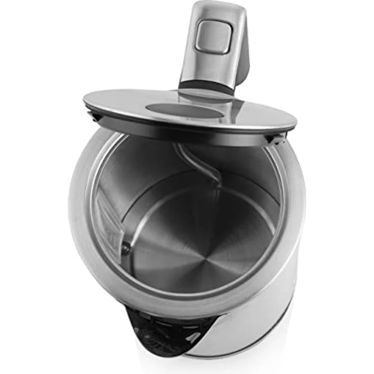 Princess Wasserkocher 3000W, kabellos, 1,7L, 360°-Basisstation, Wasserstandsanzeige, edelstahl, schwarz – Bild 3