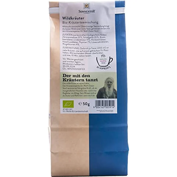 SONNENTOR Lose Wildkr Bio 50 g Tee, Kräuterteemischung zum Aufguss – Bild 2
