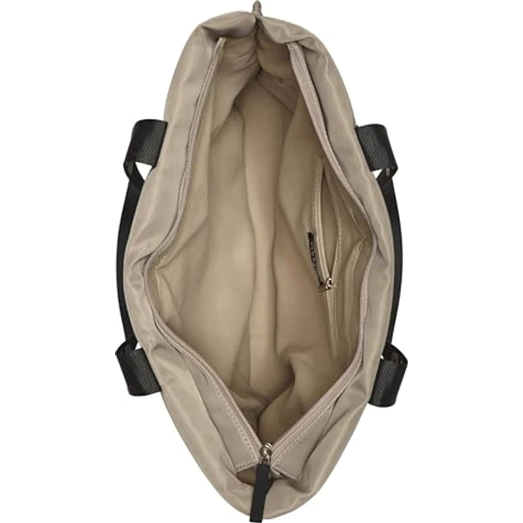 Elbsand Shopper Schultertasche, große Handtasche, Tragetasche, vegan mit Reißverschluss und Innentasche – Bild 3