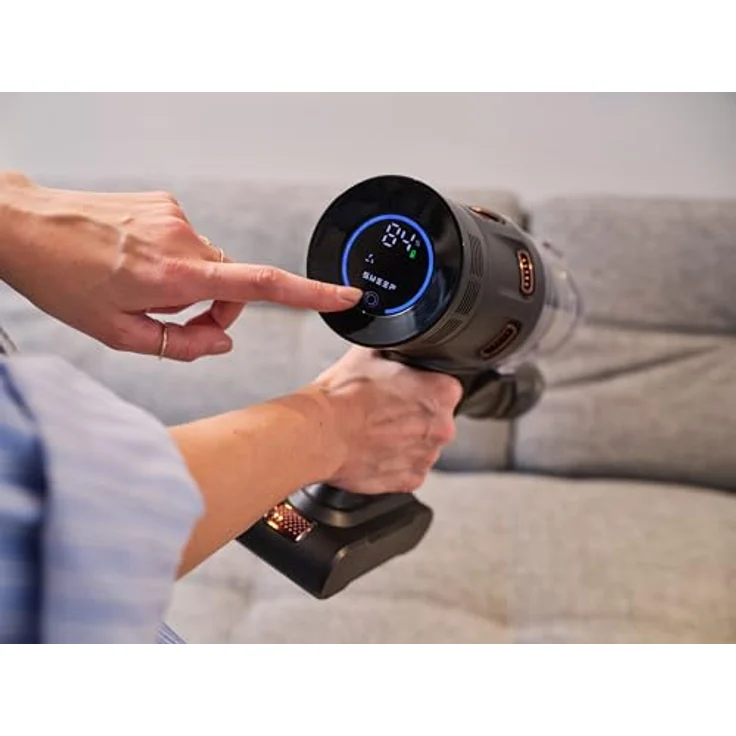 ETA Terier Stab- und Handstaubsauger, Li-Ion 25,2 V, 80 Minuten Laufzeit, 2× HEPA-Filter, 0,5 l Staubbehälter, OLED Touchscreen, Digitaler Motor, Smart Dust Sensor – Bild 4