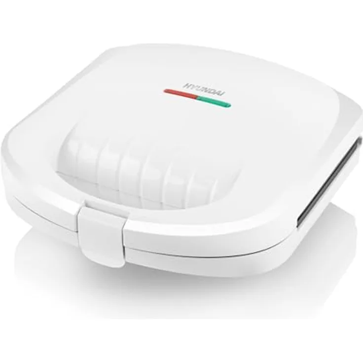 Hyundai Sandwichmaker HYUSM625W, 800 W, modernes Design, Antihaftbeschichtung, Überhitzungsschutz