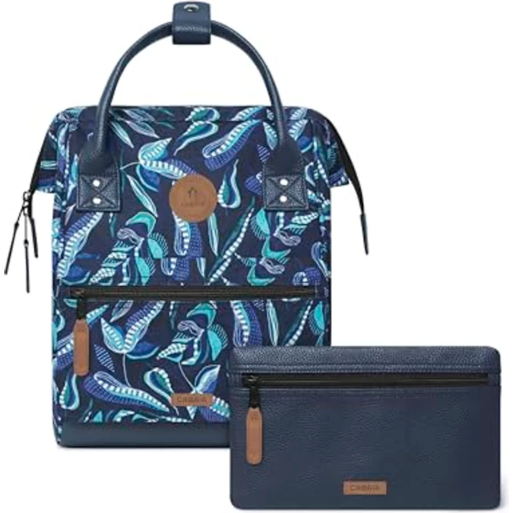 Cabaia Adventurer All Over Small City Rucksack, blau, 32 cm aus 100% Nylon, 23 cm x 13 cm – Bild 1