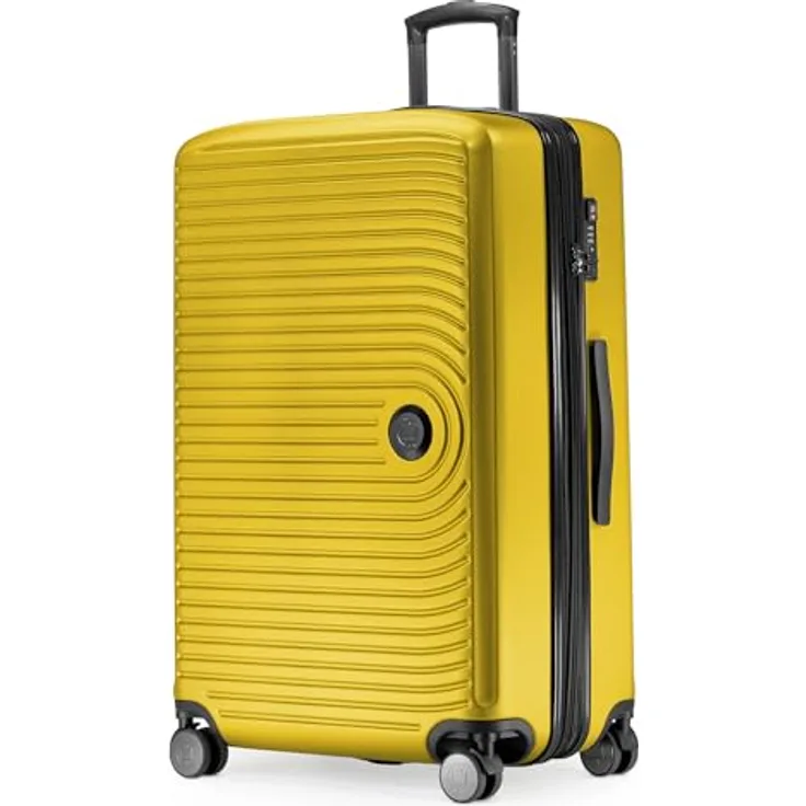Hauptstadtkoffer Mitte - Handgepäck 55x40x23, TSA, 4 Rollen, Hartschalenkoffer, Gelb