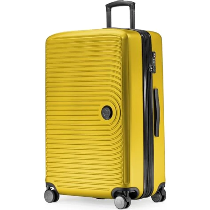 Hauptstadtkoffer Mitte - Handgepäck 55x40x23, TSA, 4 Rollen, Hartschalenkoffer, Gelb – Bild 1