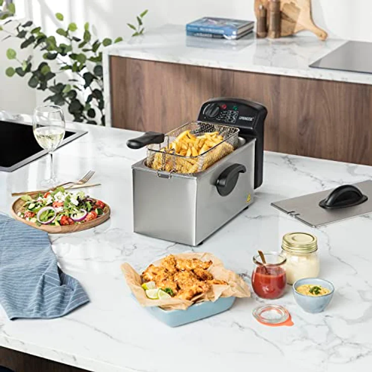 Princess 182626 Edelstahl Fritteuse - 3 Liter 2000 Watt mit Ölfilter und Kaltzonenfunktion – Bild 7