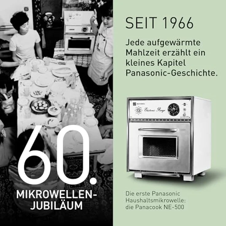 Panasonic NN-CT57RMEPG Mikrowelle Silber, 1000W, Grillfunktion, Heißluft-Funktion, digitaler Timer, LCD-Display, 34-cm-Drehteller – Bild 13