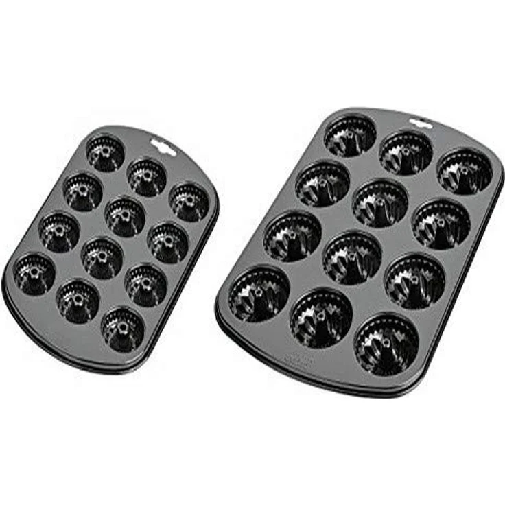 Kaiser Inspiration Mini-Gugelhupf-Muffinform, für 12 Muffins 29 x 18 cm antihaftbeschichtet kurze Backzeit für süße und herzhafte Rezepte – Bild 2
