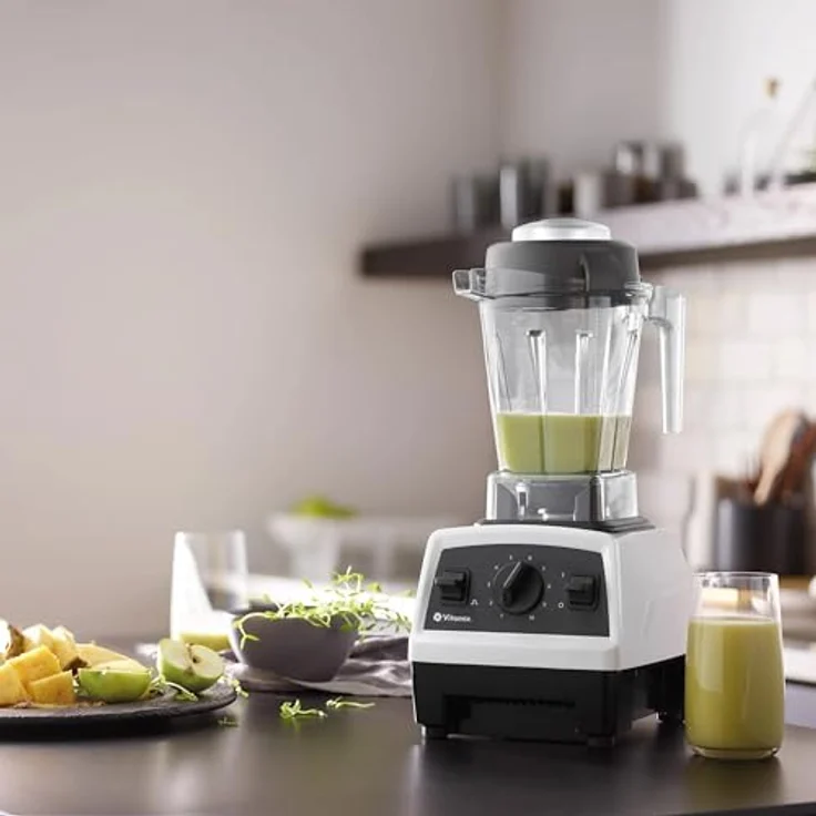 Vitamix E310 Explorian Mixer, 1,4-Liter BPA-freier Behälter, variable Geschwindigkeitsregelung, selbstreinigend, weiß – Bild 9