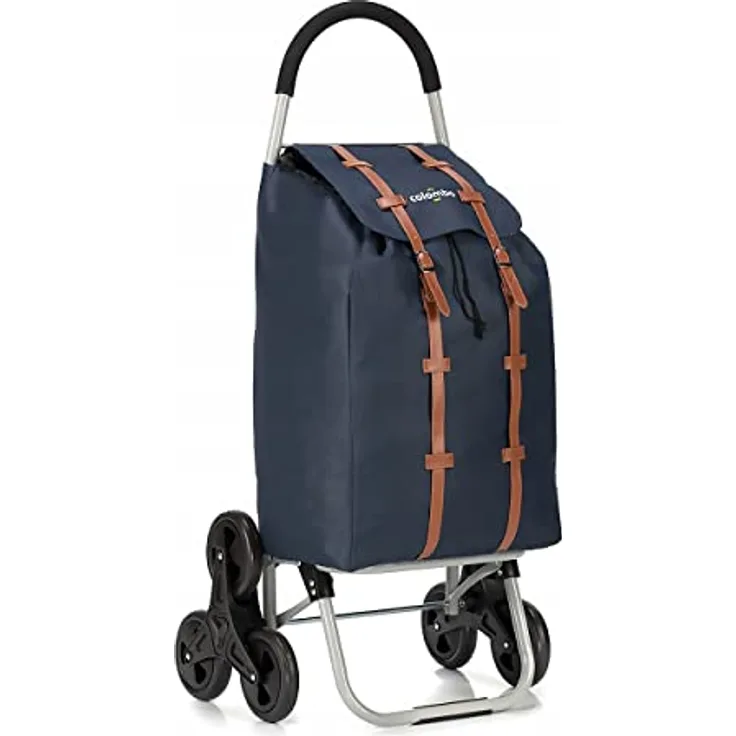Colombo Dakar 3 Shopping Trolley, Stahl lackiert, Blue, Taglia Unica