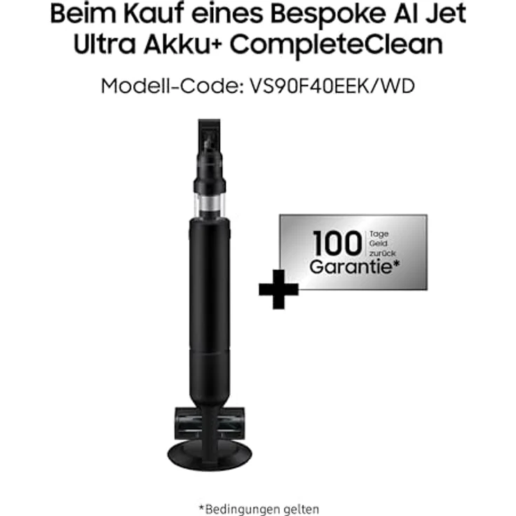Samsung Akku-Handstaubsauger BESPOKE AI Jet 400W Akku+ CompleteClean, 1100 W, beutellos – Bild 3