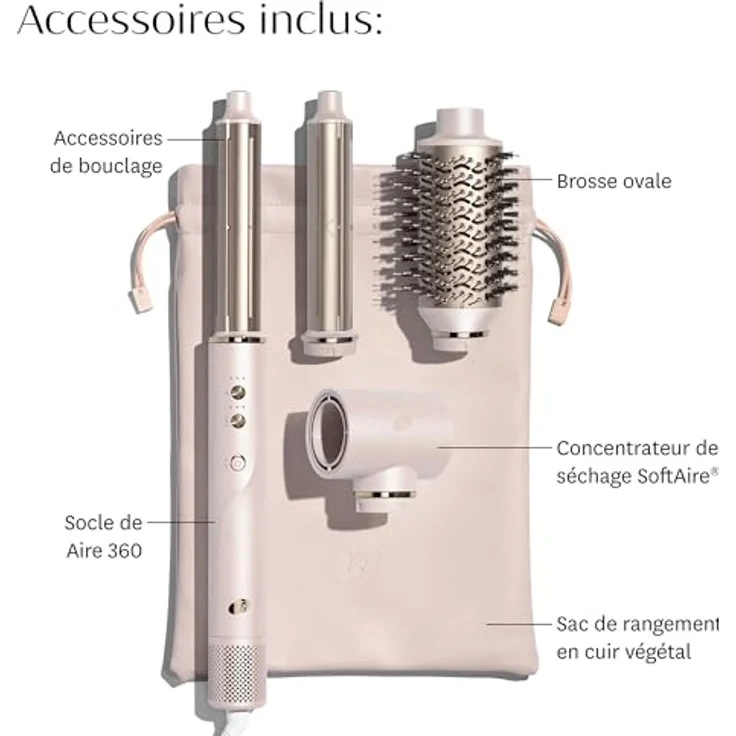 T3 Aire 360 Ceramic Air Styler Blowout Kit, Lockenstäbe mit CeraGloss™ Keramikaufsätzen und T3 AireX-Motor für voluminöse Blowout-Locken, 1 ct – Bild 2