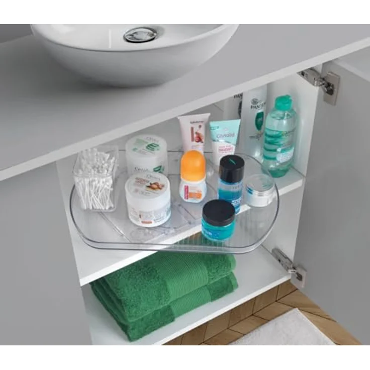 Metaltex Drehplatte Loop, transparente Kunststoff-Drehplatte mit 360°-Drehfunktion und rutschhemmender Oberfläche, max. 5 kg tragbar – Bild 5