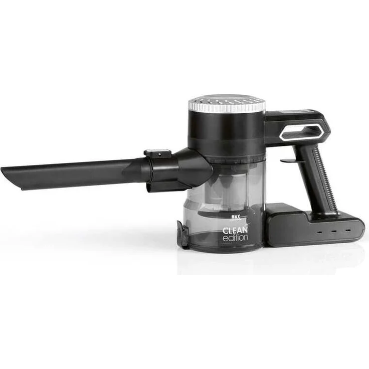 DS Produkte CLEAN Edition Akku-Zyklon-Staubsauger, 2-in-1-Funktion, kabellos, schwarz/silber