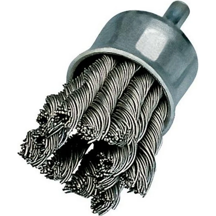 Osborn Pinselbürste Ø 30 mm, Drahtstärke 0,26 mm für INOX, Aluminium, Guss und Stahl, gezopfter Draht