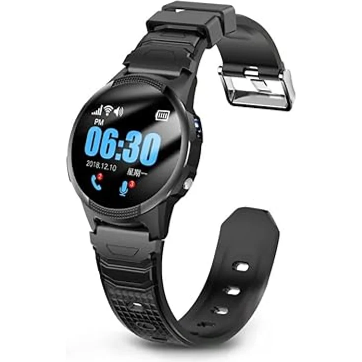 NikuTRAX Krankenpflegeuhr GPS-Notrufuhr NC56S in Schwarz mit Sturzerkennung und Vitalfunktionen – Bild 2