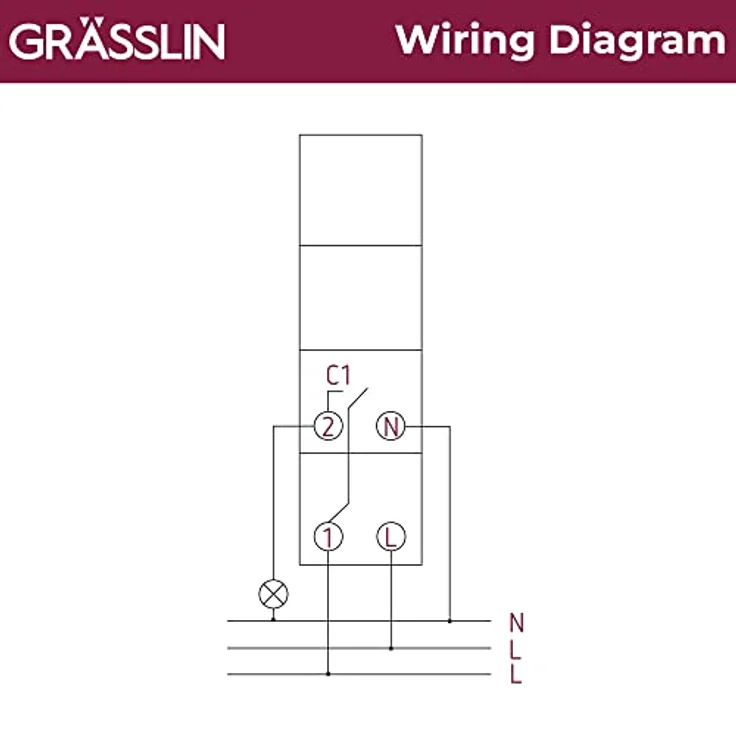 GRÄSSLIN talento 111 mini Verteilerschaltuhr analog mit 1 Kanal und Tagesprogramm, Synchronantrieb, 01.06.0004.1 – Bild 7