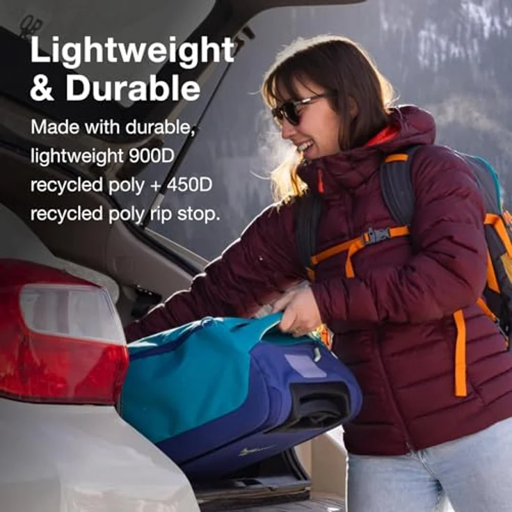 Osprey Daylite CO Whld Duffle 40, 2 Rollen Reisetasche, 58 cm, 40 l, Schwarz, Handgepäck mit Rucksackfunktion und zahlreichen Fächern – Bild 3