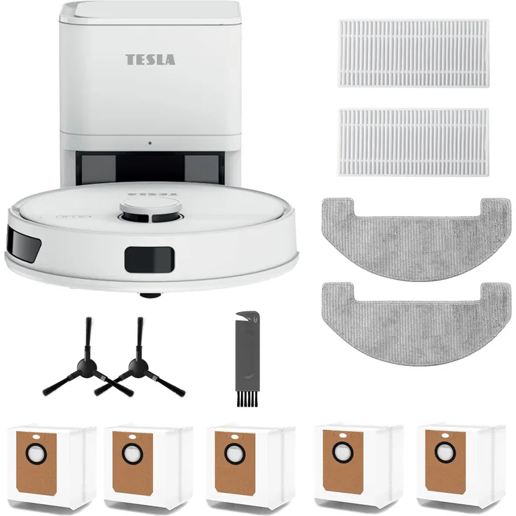TESLA RoboStar iQ660 Plus, 3-in-1 Laser-Staubsaugerroboter mit LiDAR-Navigation und HEPA-Filter