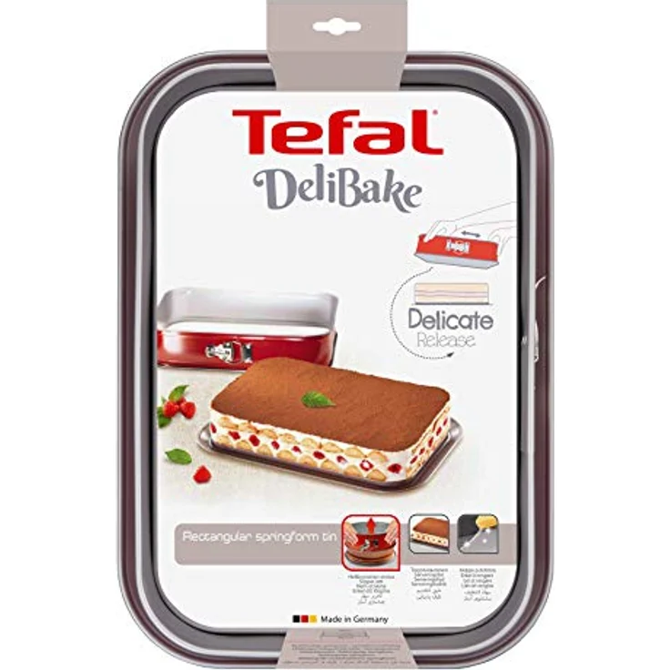 Tefal Forma rozkładana DeliBake 36x24 cm, Backform aus Kohlenstoffstahl mit Teflonbeschichtung, rot – Bild 5