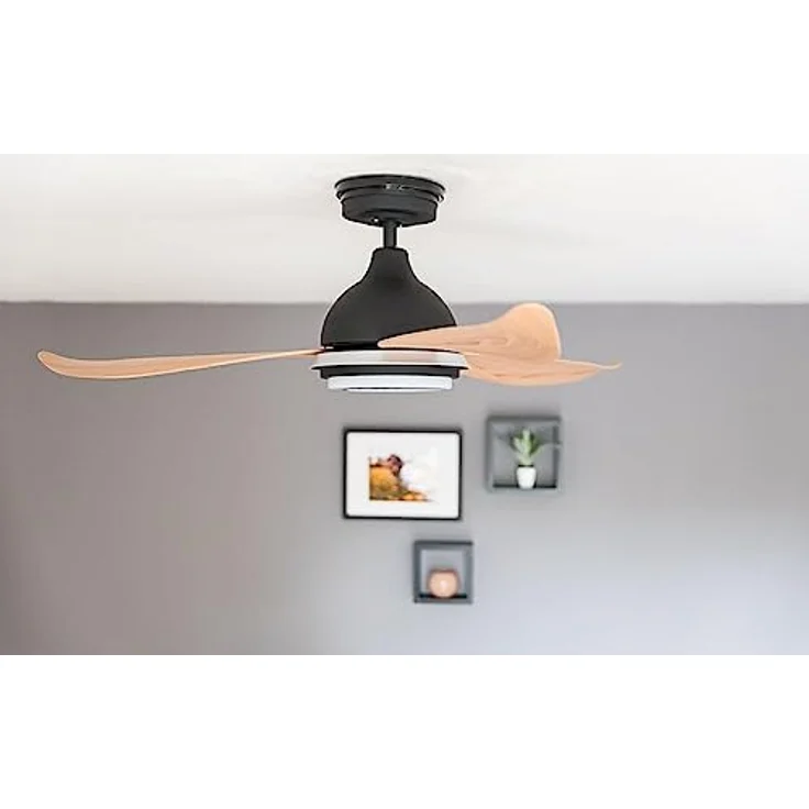 Energiespar Deckenventilator Bayu mit dimmbarer LED Beleuchtung und Fernbedienung, 122cm, sehr leise – Bild 4