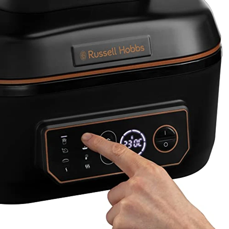 Russell Hobbs Heißluftfritteuse XL 5,5l Multi [AirFryer & Grill & Multikocher] SatisFry (spülmaschinenfest, Ober-&Unterhitze, kein Schütteln mehr, Slow Cooker, Backen etc, inkl. Grillplatte) 26520-56 – Bild 5