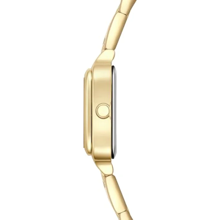 Eastside Damen Quarz Uhr, eckig mit IP-beschichtetem Edelstahlarmband in Gelbgold, Mineralglas, 10080128 – Bild 4