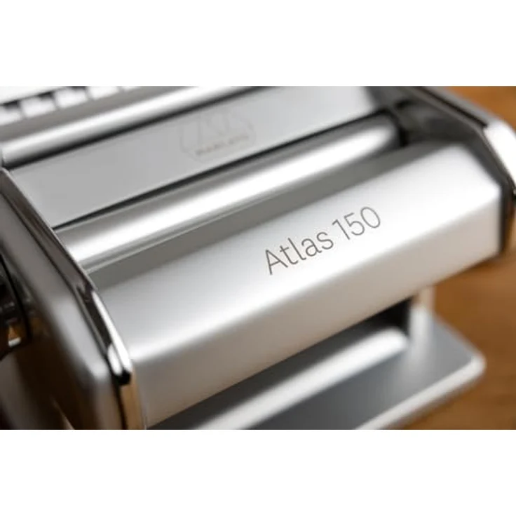 Marcato Nudelmaschine Atlas Ice, Manuelle Entlaubmaschine aus verchromtem Stahl und eloxiertem Aluminium, elegantes Design, 20 x 20 x 15 cm, einfach zu bedienen – Bild 3