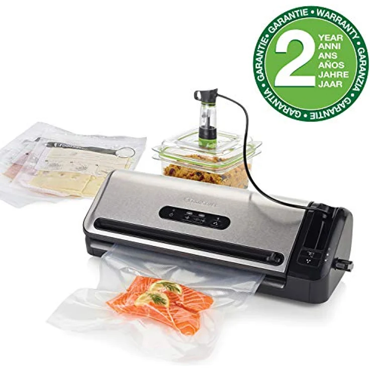 FoodSaver FFS017X Folienschweißgerät - Mariniermodus - inklusive Vakuumbeutel Starterpaket - edelstahl – Bild 8