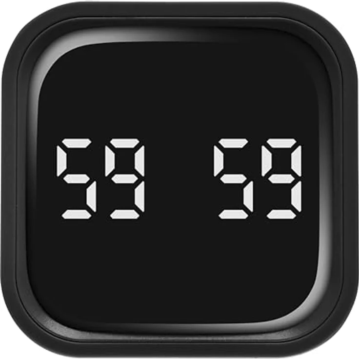 TFA Dostmann Würfel Timer Mini Cube 38.2061, vielseitiger digitaler Küchen-, Sport- und Bürotimer, schwarz, 5/10/30/60 Minuten einstellbar, inkl. Vibration- und Akustiksignal, Akku-betrieben – Bild 4