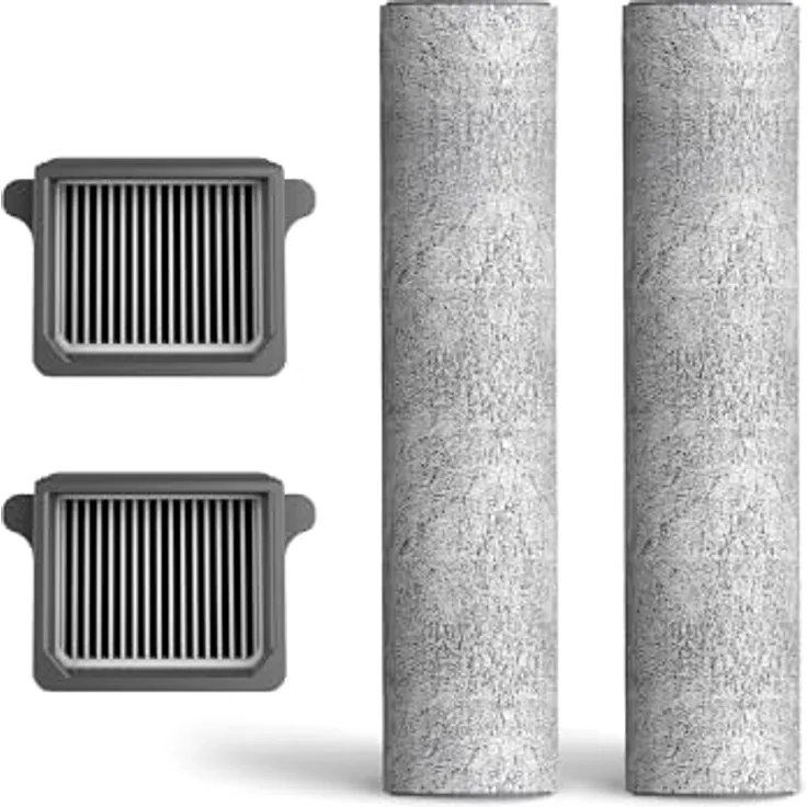 Tineco Ersatz HEPA-Filter*2 und Bürstenrolle*2, passend Floor One S7 Flashdry, Floor One Switch S7 Nass Trockensauger, fortschrittliche Filterung, einfach zu warten