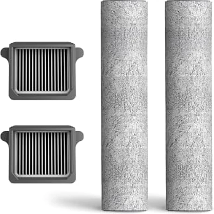 Tineco Ersatz HEPA-Filter*2 und Bürstenrolle*2, passend Floor One S7 Flashdry, Floor One Switch S7 Nass Trockensauger, fortschrittliche Filterung, einfach zu warten