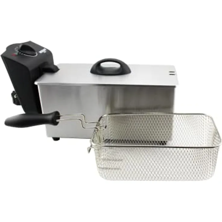 FE-2000-3L Elektrische Fritteuse, 2000 W, Iniox, emaillierte Behälter.