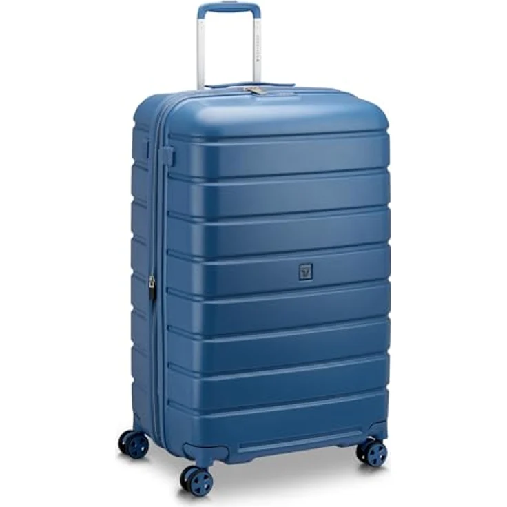 Roncato Relife 4 Rollen Trolley 78 cm, Dehnfalte, 100% PET, blau – Bild 1